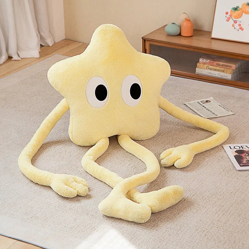 120cm Giant Long - legged Star Plush Pillow Cute Pink Flower Sofa Stuffed Cushion Birthday Gift - 888kiko