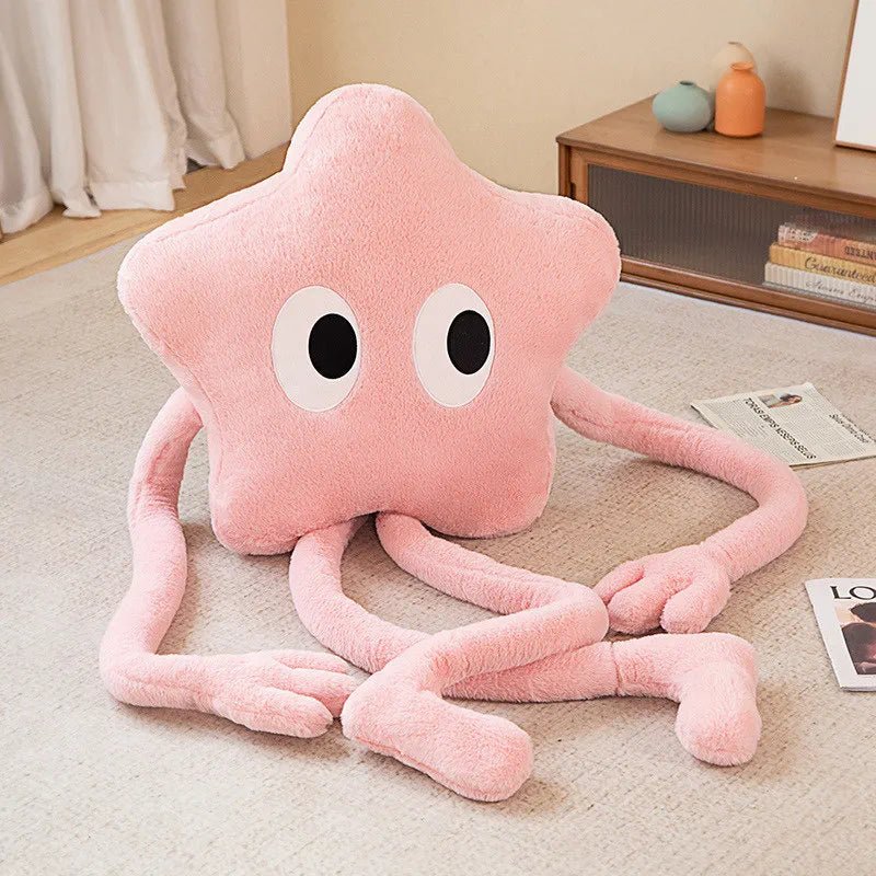 120cm Giant Long - legged Star Plush Pillow Cute Pink Flower Sofa Stuffed Cushion Birthday Gift - 888kiko