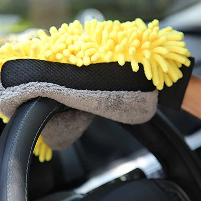 1PCS Waterproof Car Wash Microfiber Chenille Gloves Thick Car Cleaning Mitt Wax Detailing Brush Auto Care Double - faced Glove - 888kiko