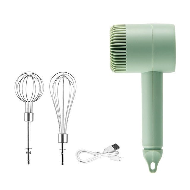 2022 New Wireless Portable Electric Food Mixer Hand Blender 3 Speeds High Power Dough Blender Egg Beater Hand Mixer - 888kiko