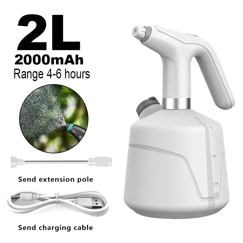 2L Electric Plant Spray Bottle Automatic Watering Fogger USB Electric Sanitizing Sprayer Watering Machine Plants Garden Tool - 888kiko