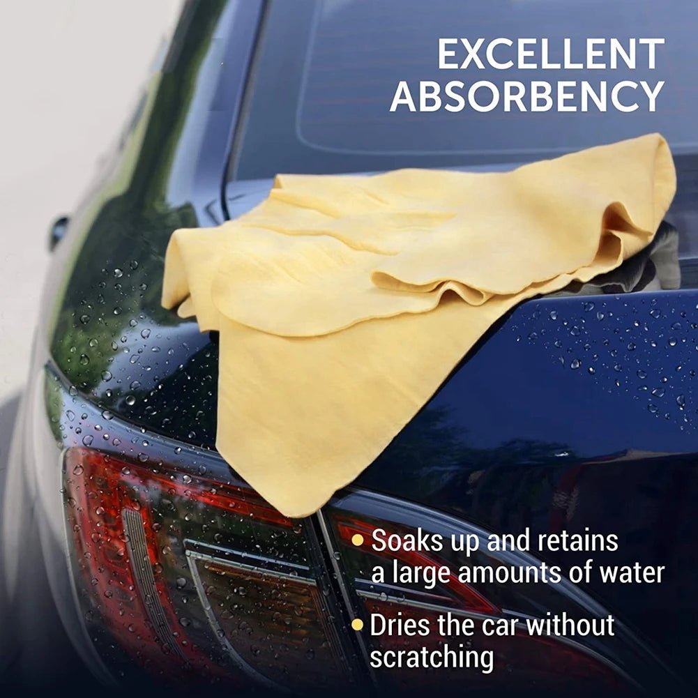 2Pcs Premium Chamois Cloth Super Absorbent Drying Cloths Wash Towel for Car Cleaning Accessories - 888kiko