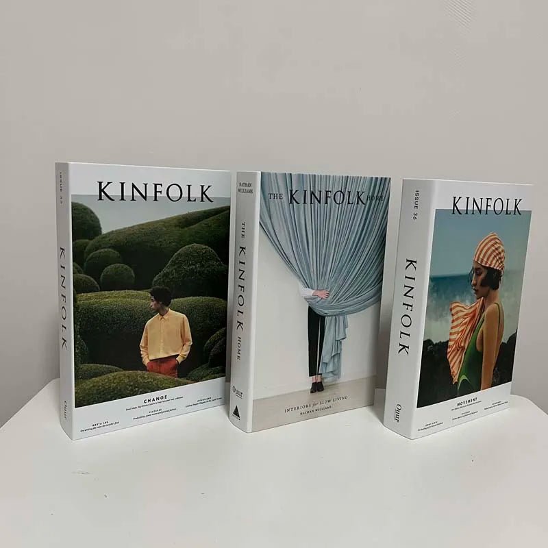 3pcs/Set Fake Books Decoration Simulation Books Home Decor Gifts Fashional Luxury Home Decor Ornaments Study Soft Book Box Model - 888kiko