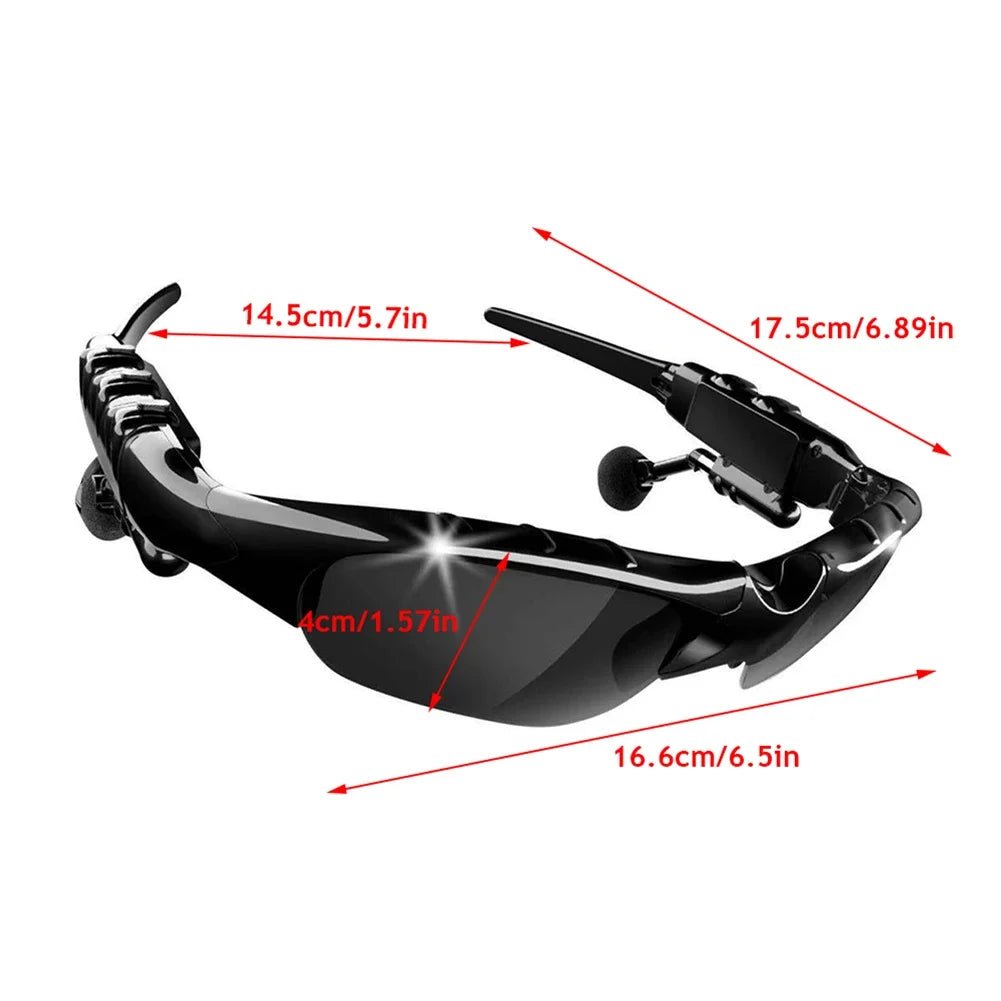 5.0 Smart Bluetooth Audio Glasses Outdoor Sports Cycling Surround Sound Headphones Listen To Music Call Polarized Sunglasses - 888kiko