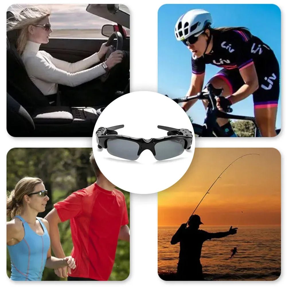 5.0 Smart Bluetooth Audio Glasses Outdoor Sports Cycling Surround Sound Headphones Listen To Music Call Polarized Sunglasses - 888kiko