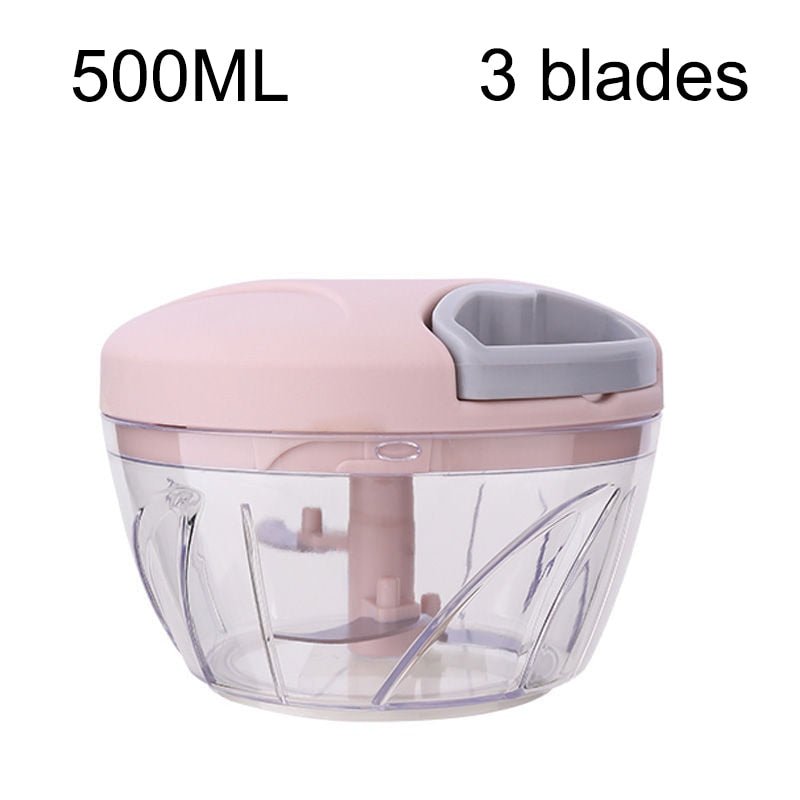 500/900ML Manual Mincer Garlic Chopper - 888kiko