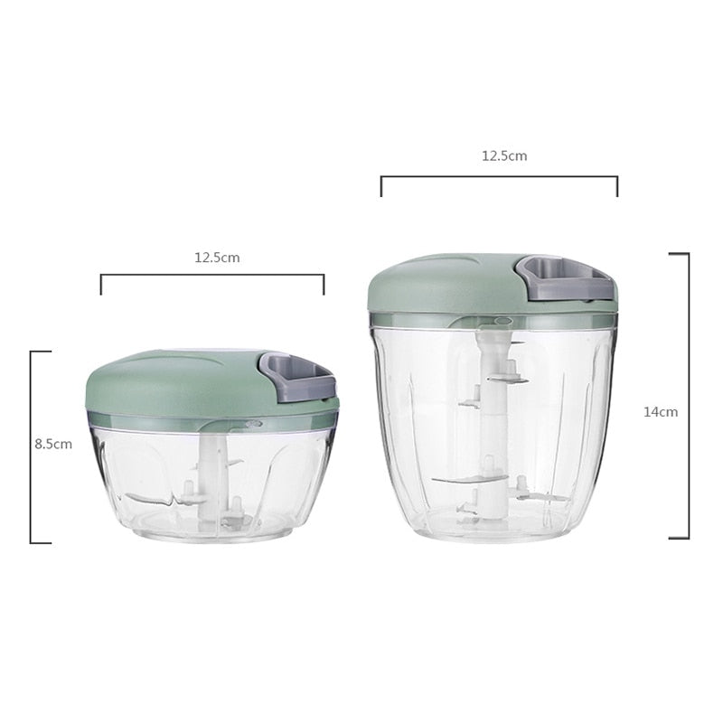 500/900ML Manual Mincer Garlic Chopper - 888kiko