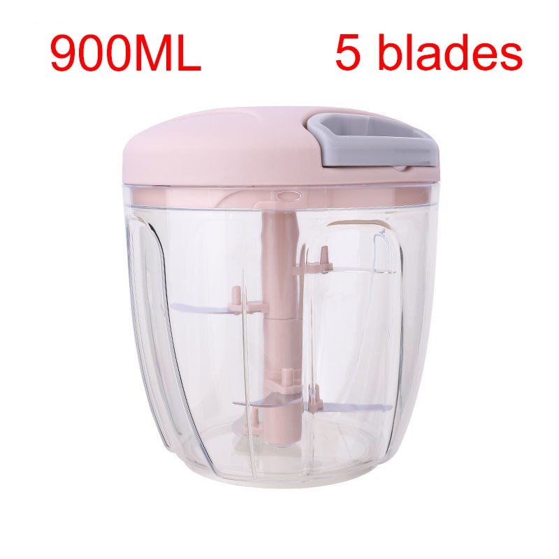 500/900ML Manual Mincer Garlic Chopper - 888kiko