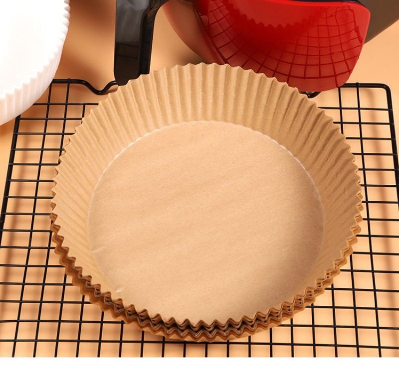 50/100Pcs Air Fryer Disposable Paper Liner Oil - Proof Paper Tray Non - Stick Baking Mat Airfryer Kitchen Accessories Square or Round - 888kiko