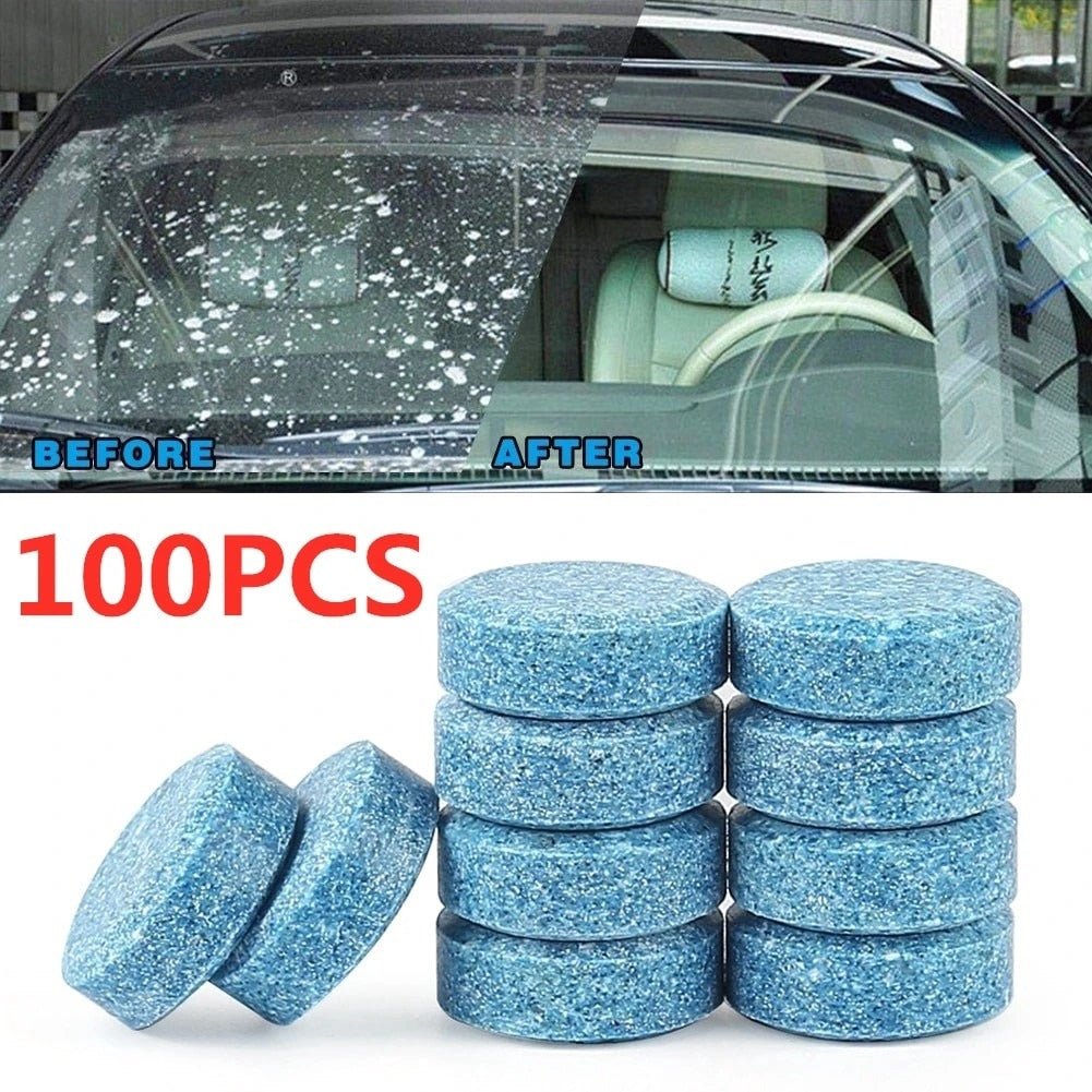 5/10/20/40/100Pcs Solid Cleaner Car Windscreen Wiper Effervescent Tablets Glass Toilet Cleaning Car Accessories - 888kiko