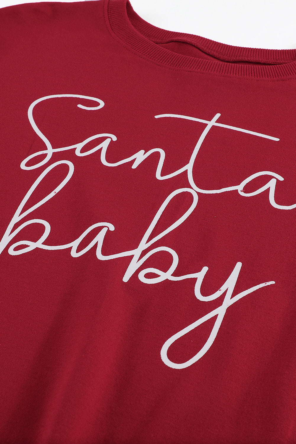 Red Santa Baby Christmas Sweatshirt for Women