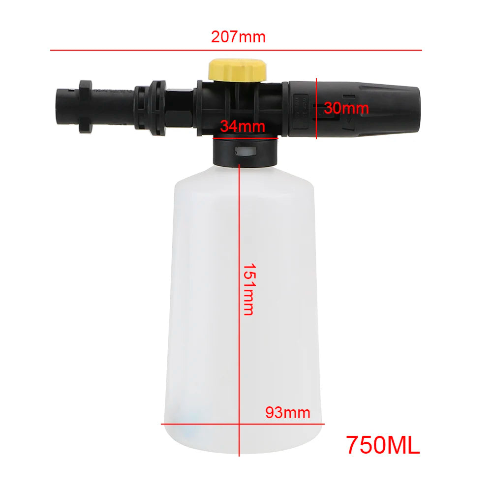 Nozzles For Karcher K2 K3 K4 K5 K6 K7 Serie Sprayer Lance 750ML High Pressure Gun Foam Washers Car Wash Tool Motorcycle Cleaning