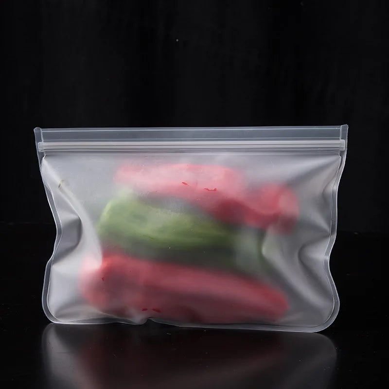 Si Food Storage Containers Reusable Food Storage Bags Lunch Bags Stand Up Zip Shut Bag Cup Fresh Food Leakproof Containers