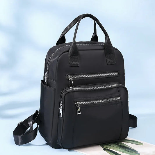 Backpack Travel Casual Waterproof Oxford Shoulder Bags Female Large Capacity Handbag Rucksack Black Purse School Pack