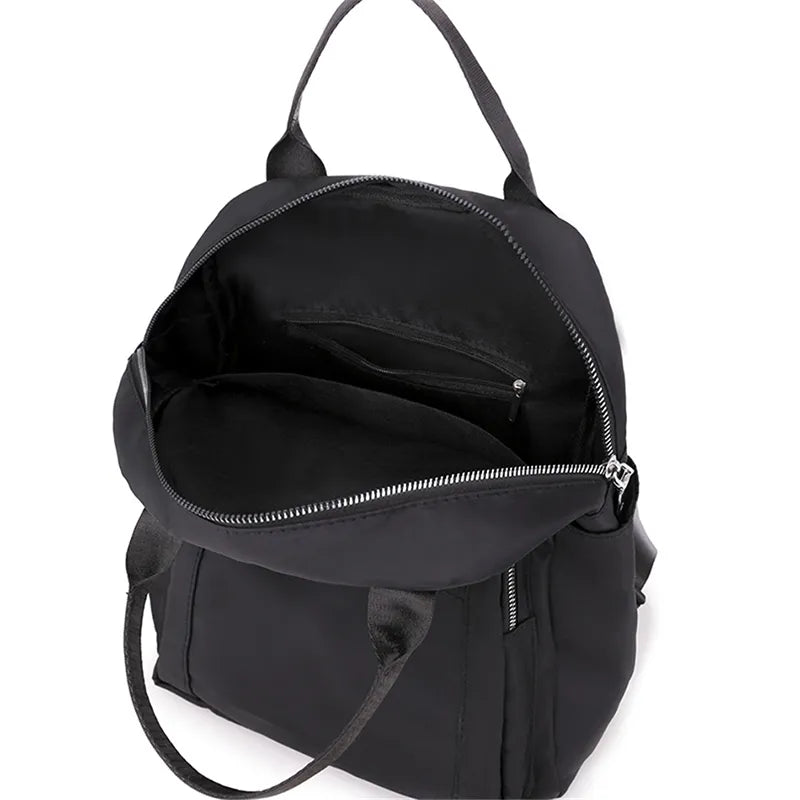 Backpack Travel Casual Waterproof Oxford Shoulder Bags Female Large Capacity Handbag Rucksack Black Purse School Pack