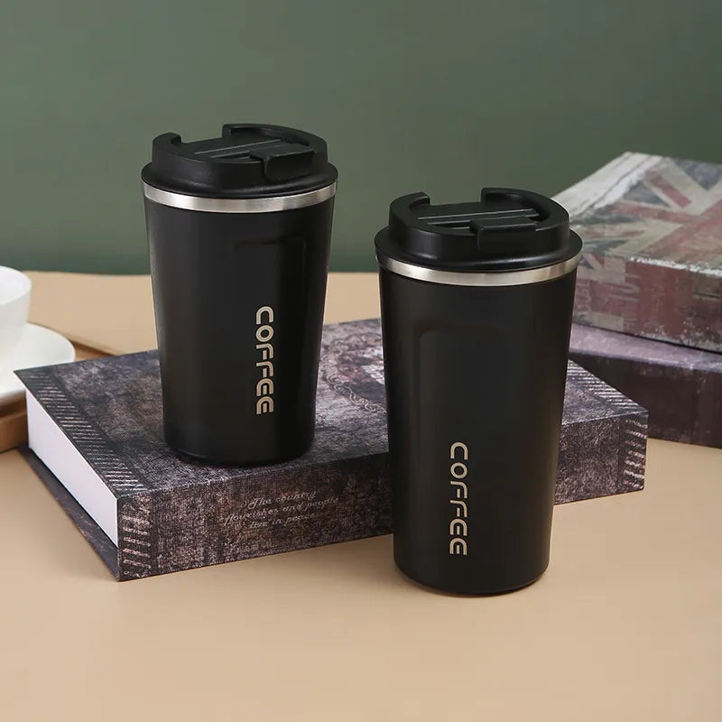 Coffee Cup 350ml/500ml Stainless Steel Coffee Cup Travel Thermal Mug Leak-Proof Thermos Bottle Tea Coffee Mug Vacuum Flask Insulated Cups