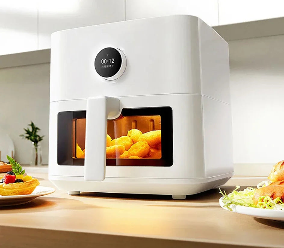 MIJIA Intelligent  Visual Edition Air Fryer 5.5L Cooking No Flipping Degreasing Mode 24h Reservation