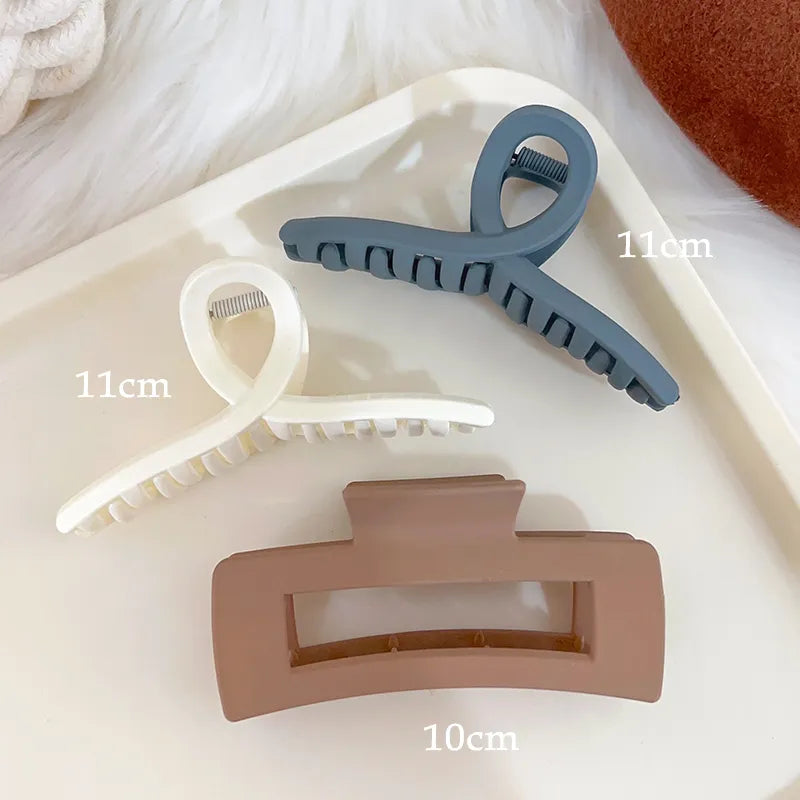 Headwear Set New Women Fashion Claw Clip Coffee Black Acrylic Large Hair Claw Korean For Girl Clip Barrette Hair Accessories