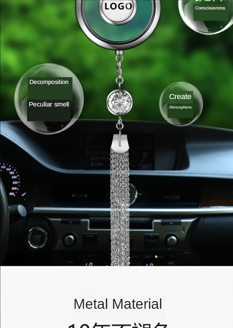 Car perfume pendant Aromatherapy car Rearview mirror pendant Automotive interior accessories perfume bottle purified air in car