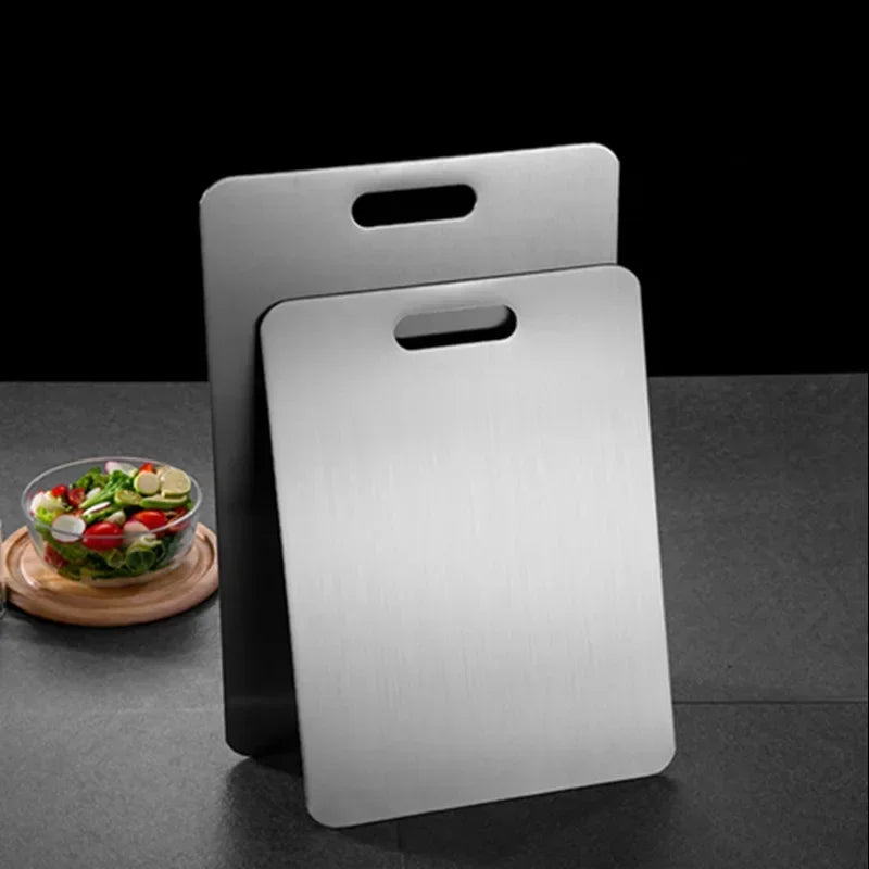 Double-sided Stainless Steel Cutting Board Food Grade Commercial Thickened Mildew Resistant Domestic Fruit Cutting Board