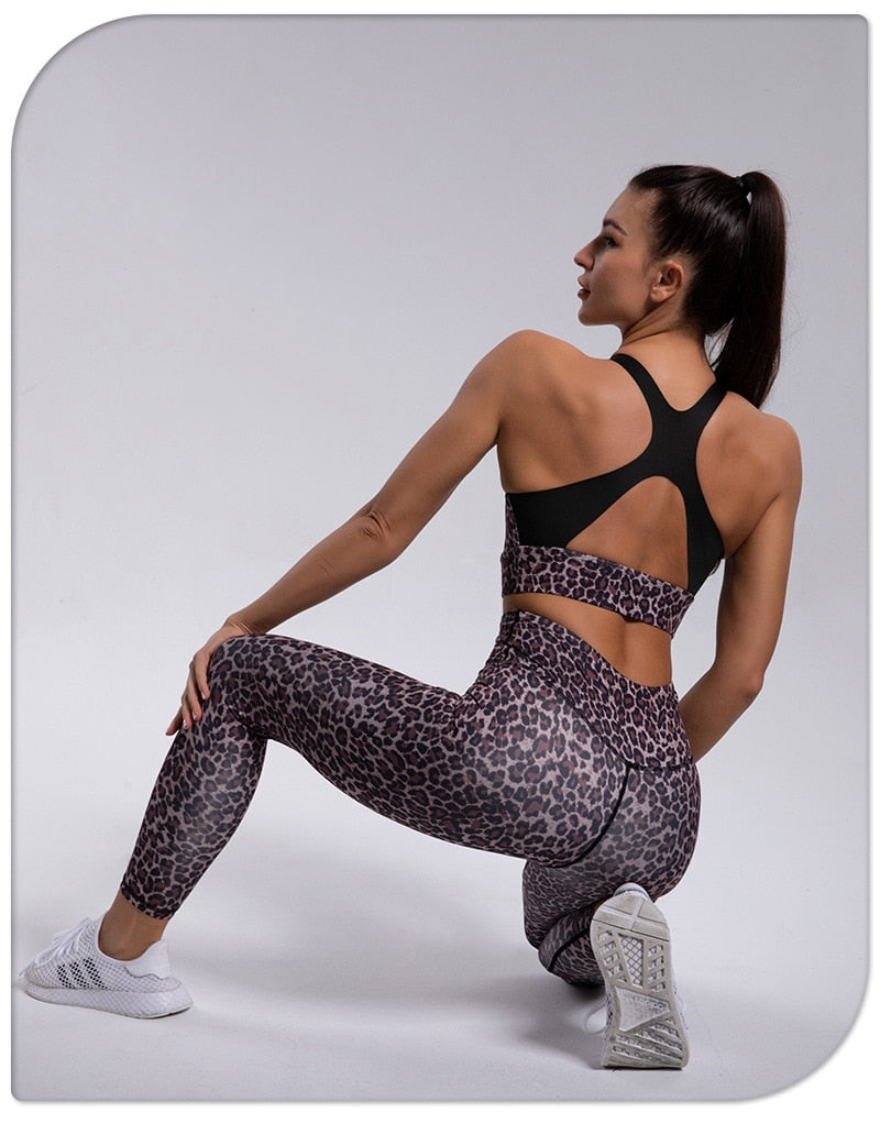 Leopard Print Yoga Set