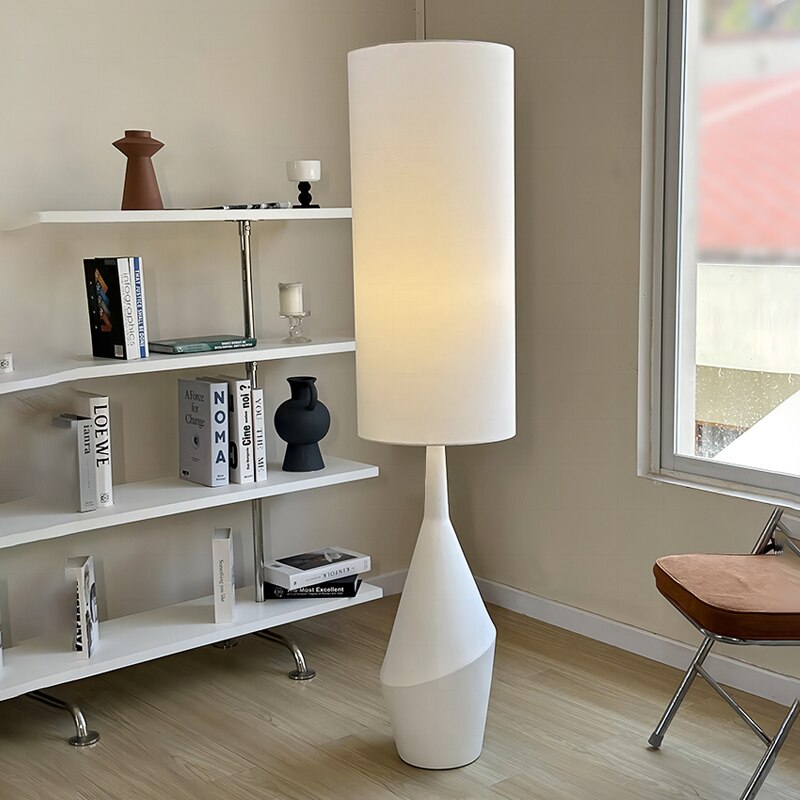 Nordiese Minimalistiese Wabi Sabi Cream Style Led Vloerlamp Woonkamer Huisversiering Slaapkamer Bedlamp Bank Hoek Staanlig