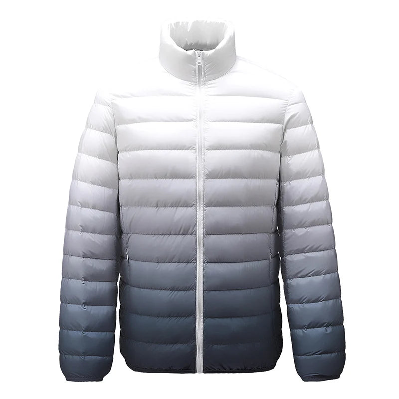 90% White Duck Down Lightweight Down Jacket With Solid Standing Collar Casual and Versatile Warm Down Jacket for Men and Women