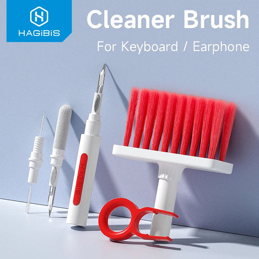 Hagibis Keyboard Cleaning Brush Computer Earphone Cleaning tools Keyboard Cleaner  keycap Puller kit for PC Airpods Pro 1 2