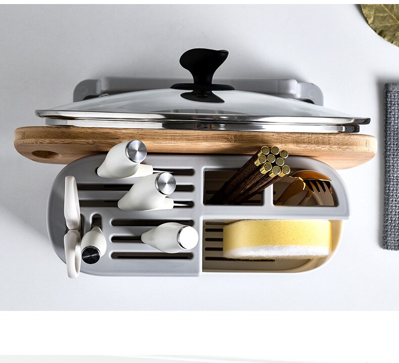 Cutting Board Holder Knife Storage Box Cutlery Box Knife Stand Cutlery Multi Function Scissor Holder Kitchen Organizer