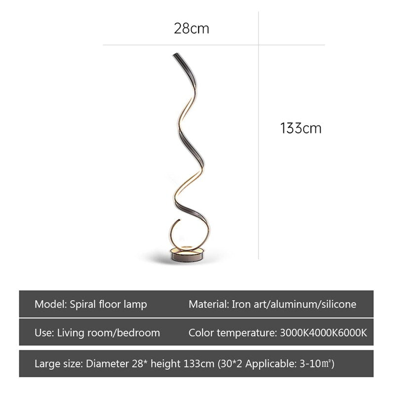 Modern LED Strip Floor Lamp Minimalist Bedroom Bedside Black White Floating Light Living Room Sofa Study Reading Lights Fixtures