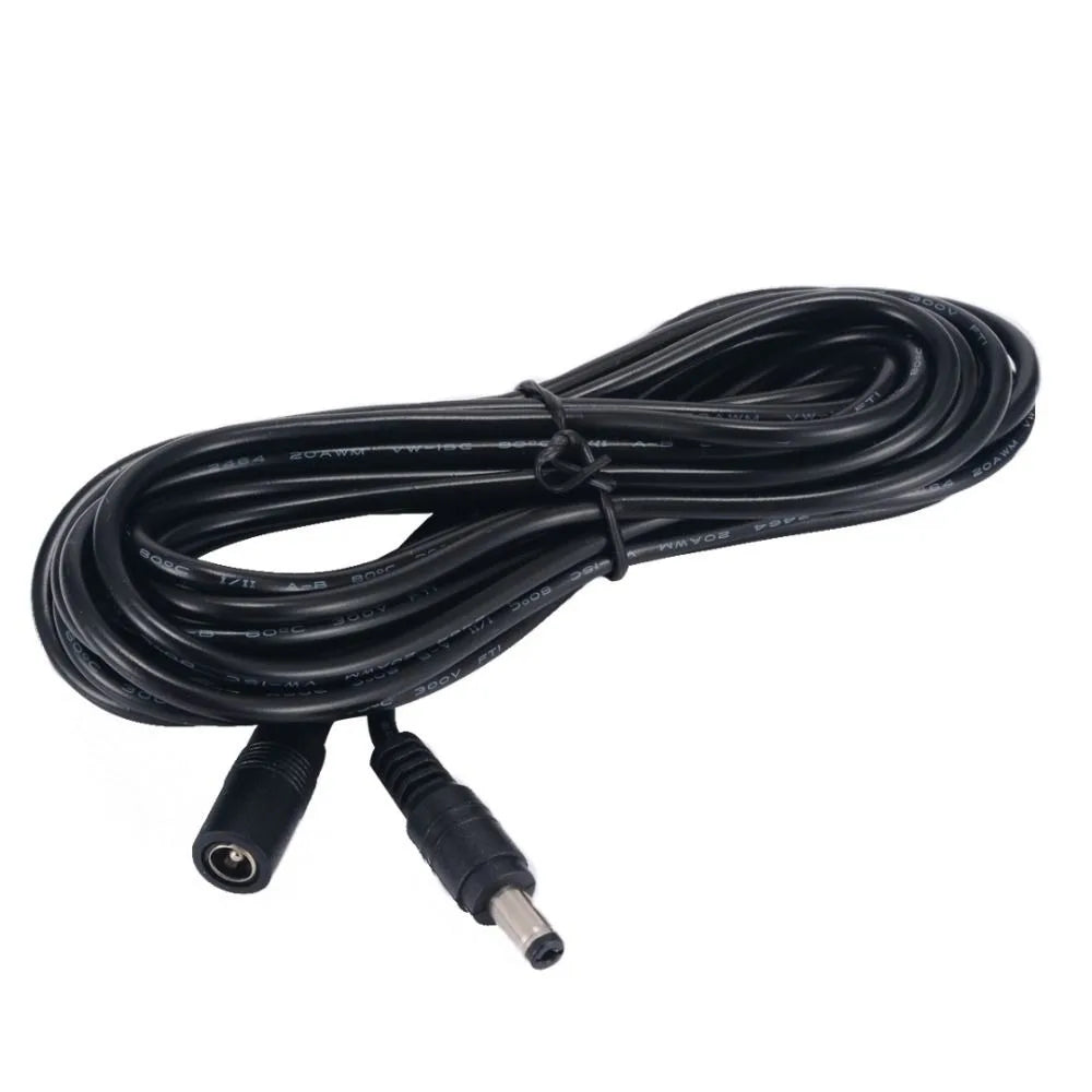 DC 12V Power Adapter Extension Cable 5.5*2.1mm Male Female Power Cord Extend Wire 1M 2M 3M 5M 10M Cable For CCTV Camera Router