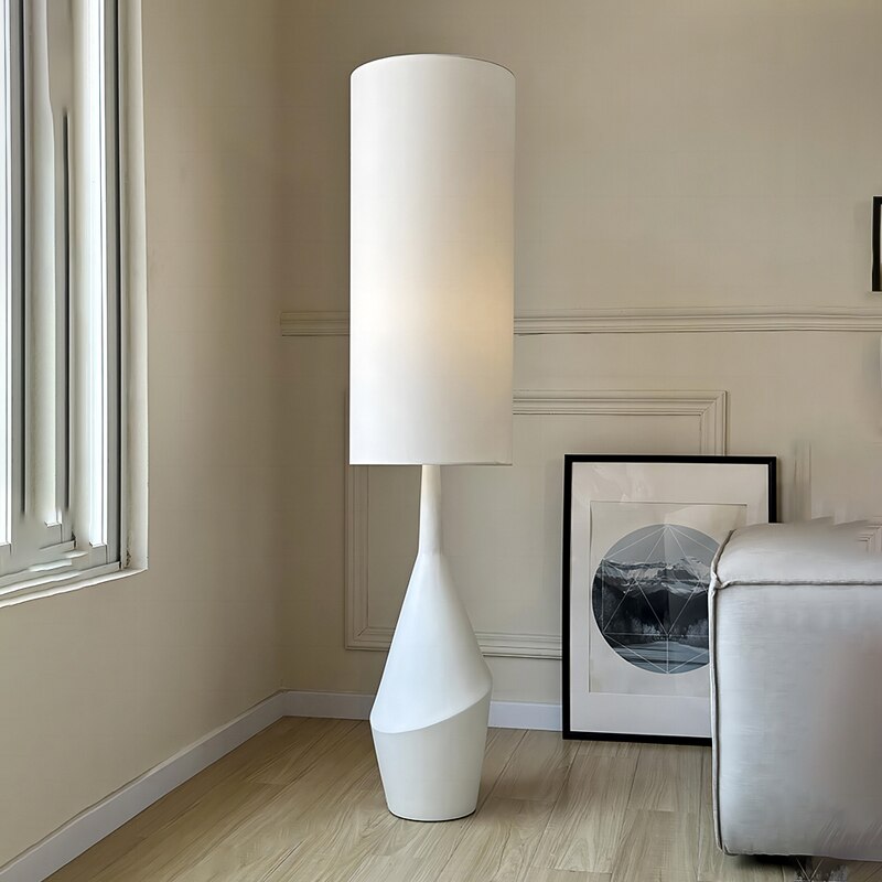 Nordic Minimalist Wabi Sabi Cream Style Led Floor Lamp Living Room Home Decor Bedroom Bedside Lamp Sofa Corner Standing Light