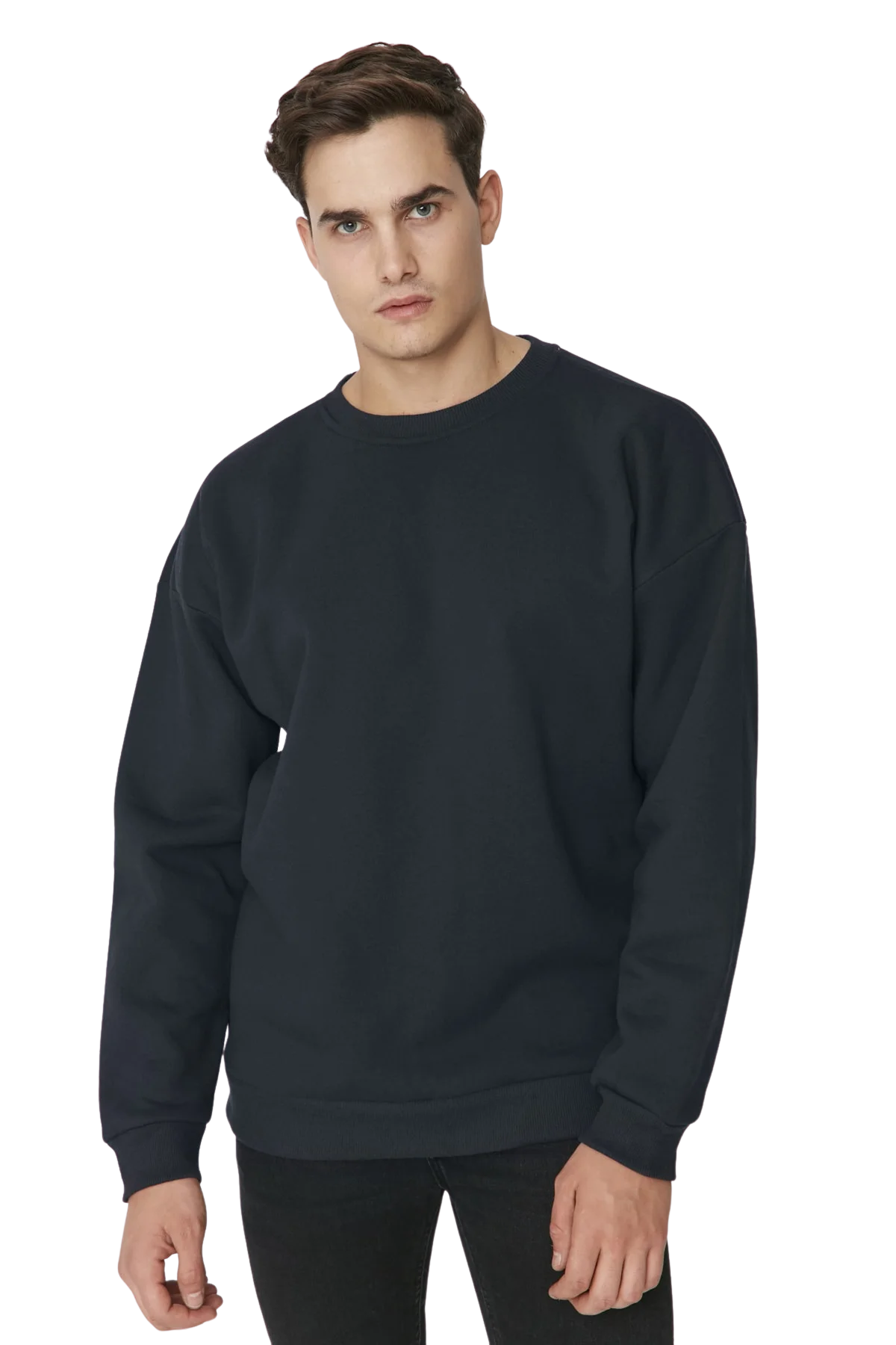 Trendyol Men's galaxy Long Sleeve Oversize Sweatshirts