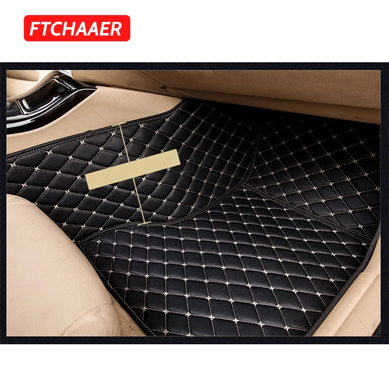 FTCHAAER Custom Car Floor Mats For Mercedes Benz EQA EQB EQC EQE EQS 2019-2024 Auto Carpets Foot Coche Accessorie