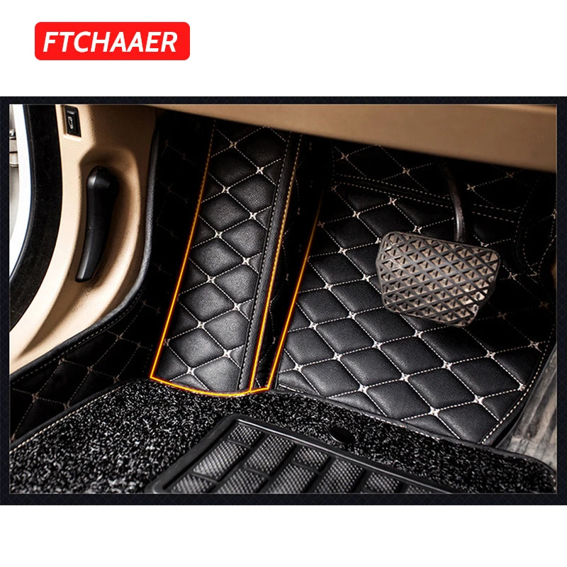 FTCHAAER Custom Car Floor Mats For Mercedes Benz EQA EQB EQC EQE EQS 2019-2024 Auto Carpets Foot Coche Accessorie