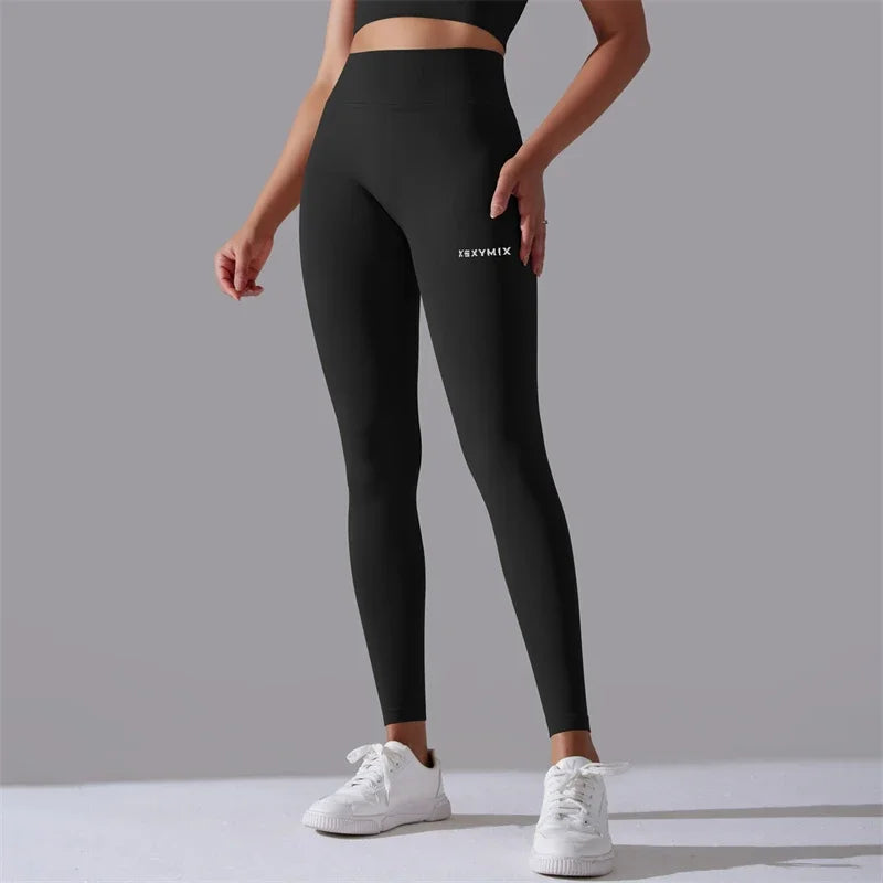 Fitness Female Full Length Leggings Black Running Pants Comfortable And Formfitting Yoga Pant