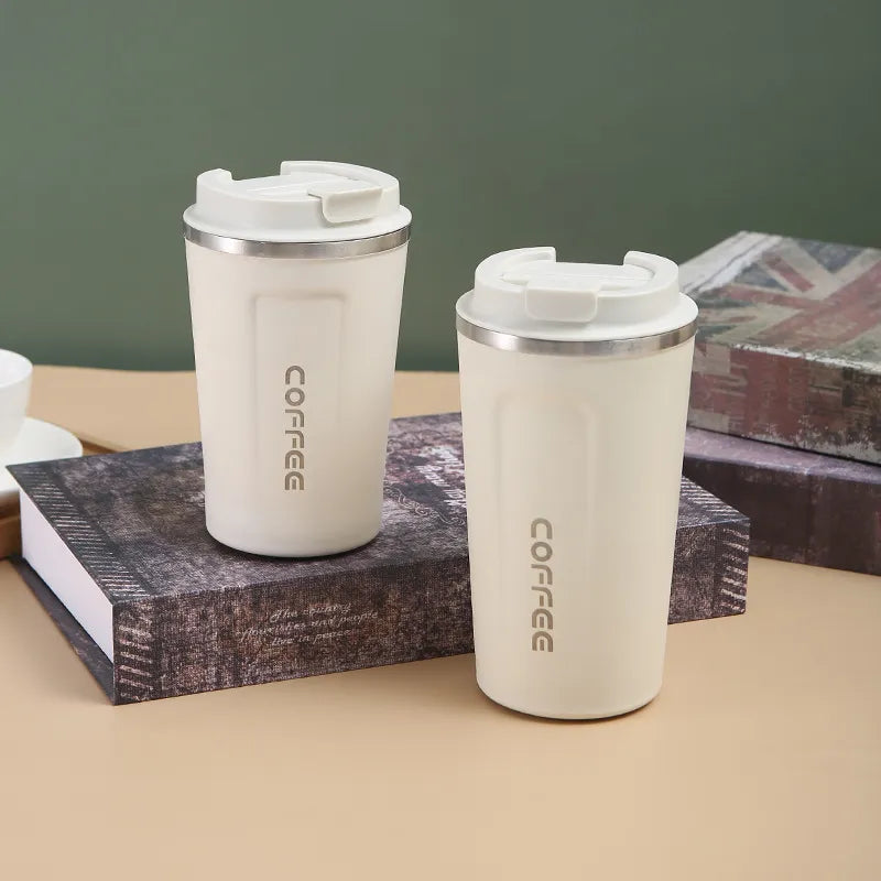 Coffee Cup 350ml/500ml Stainless Steel Coffee Cup Travel Thermal Mug Leak-Proof Thermos Bottle Tea Coffee Mug Vacuum Flask Insulated Cups