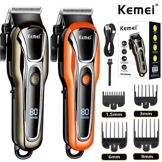 Kemei Hair Clipper Electric Hair Trimmer for men Electric shaver professional Men's Hair cutting machine Wireless barber trimmer