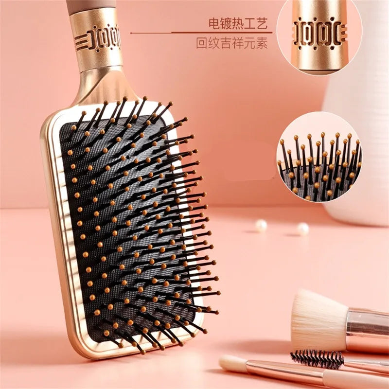 Portable 1/3PCS Gold Scalp Massager Comb Air Bag Hair Comb Anti Static Hair Brush Wet Dry Children Hair Brush Hair Styling Tool