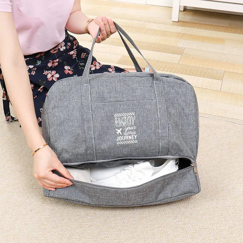 Women's Large Capacity Travel Bag Fitness Yoga Handbag Wet and Dry Wide Shoulder Strap Outdoor Tote Bag