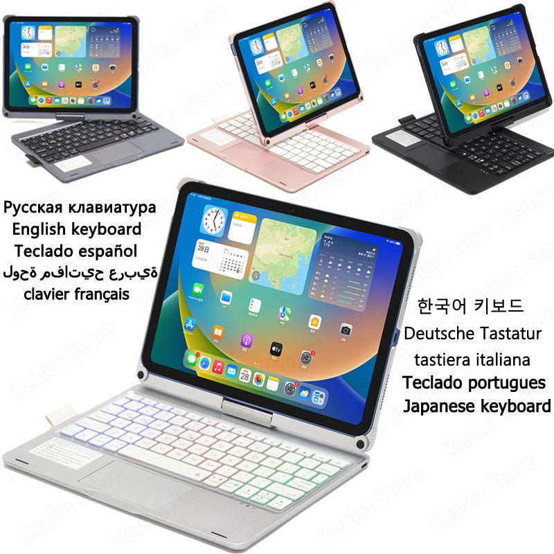 Magic Keyboard for iPad 10th Generation Keyboard Case for iPad 10 Keyboard Cover 360 Rotation