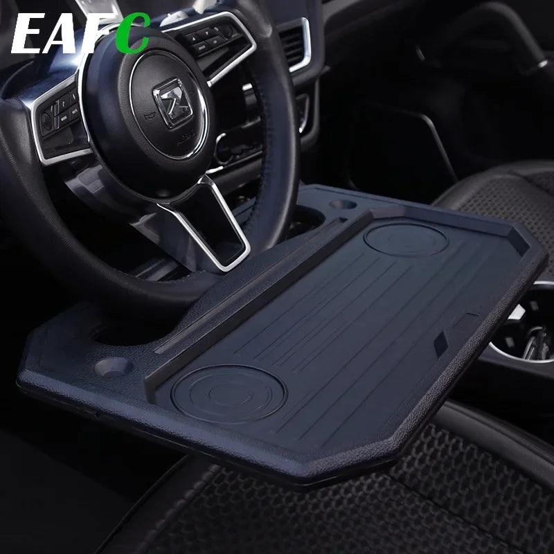 Car Desk Coffee Holder Laptop Computer Table Steering Wheel Universal Portable Eat Work Drink Seat Tray Goods Auto Accessories