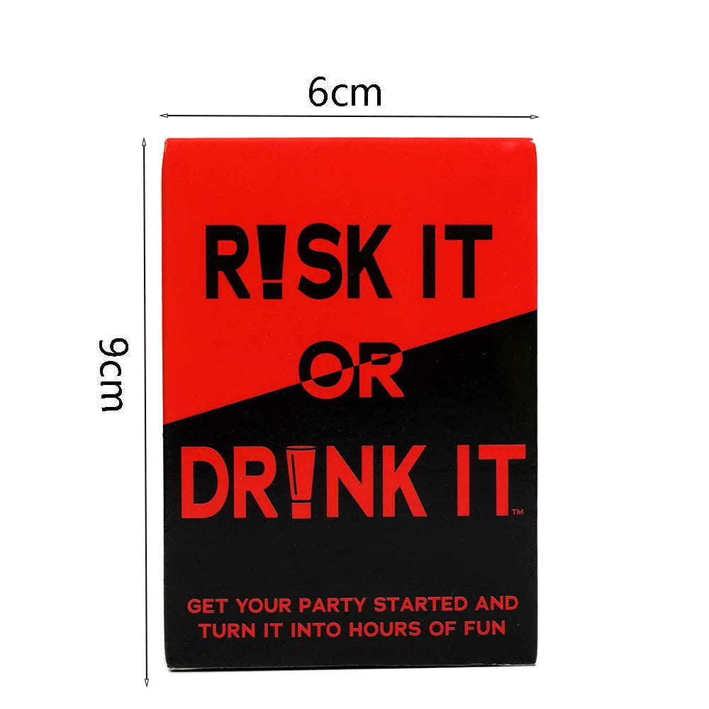 Risk It Or Drink It Fun Party Game For College Card Game Drinking Game Pregame Night Hilarious Dares Challenges  Questions Adult