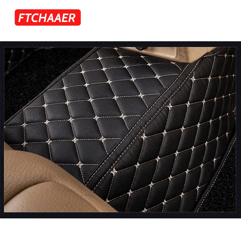 FTCHAAER Custom Car Floor Mats For Mercedes Benz EQA EQB EQC EQE EQS 2019-2024 Auto Carpets Foot Coche Accessorie