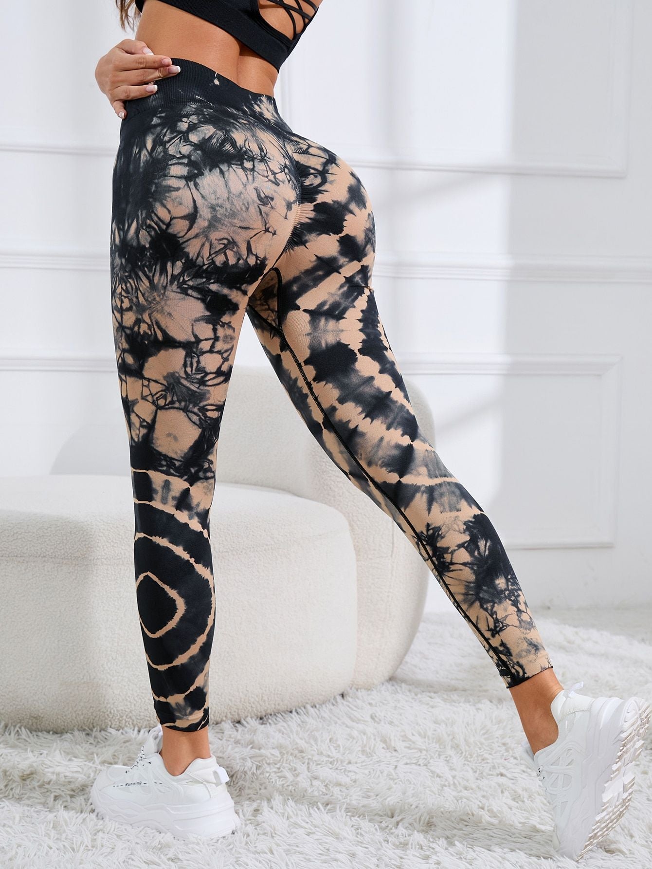 Women Print  Seamless Pants Leopard High Waist Leggings Thin Fitness Pant Push Up Legging Sports Pants Gym Workout Tights