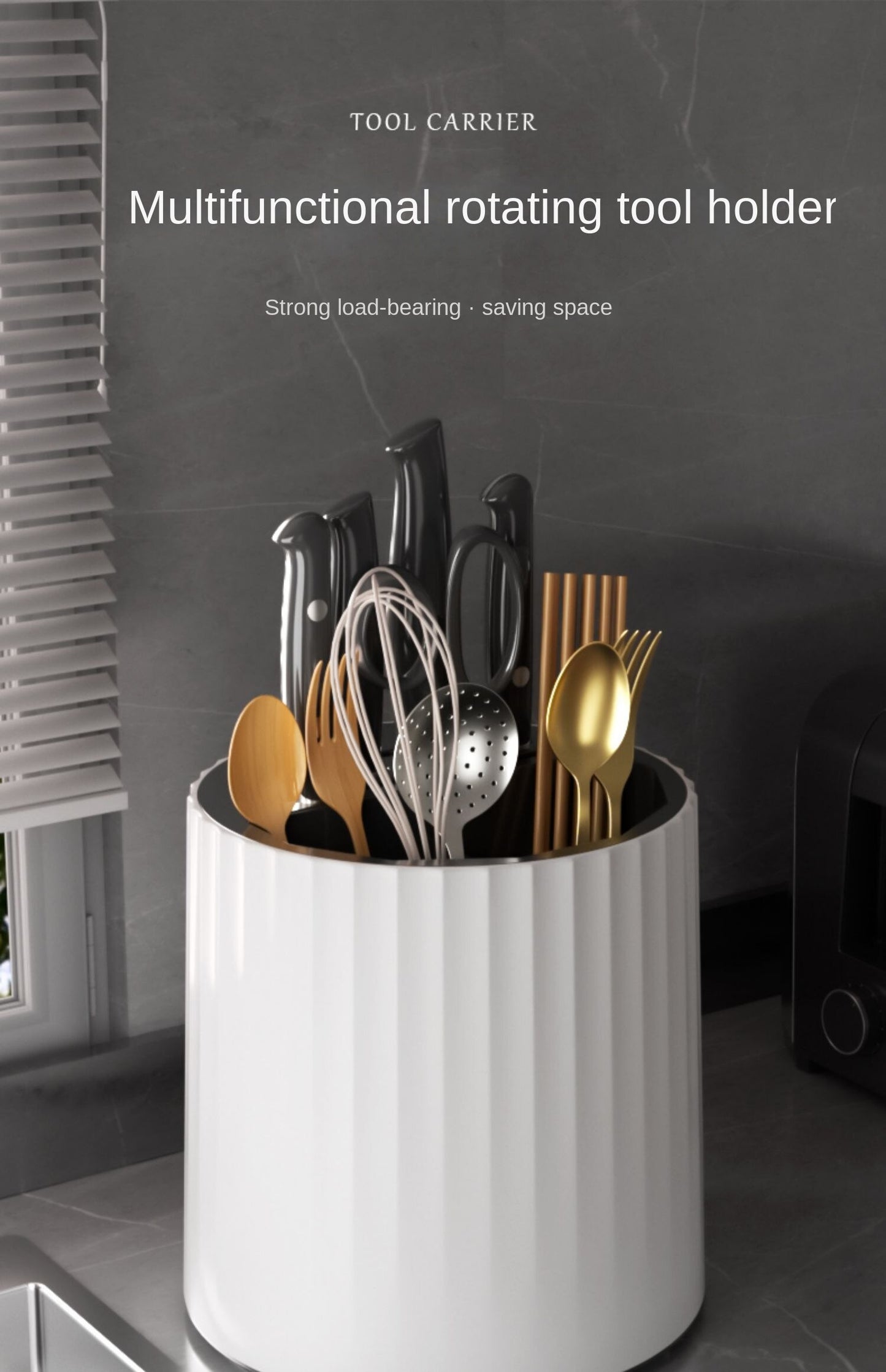 Kitchen Knife Rotating Storage Box