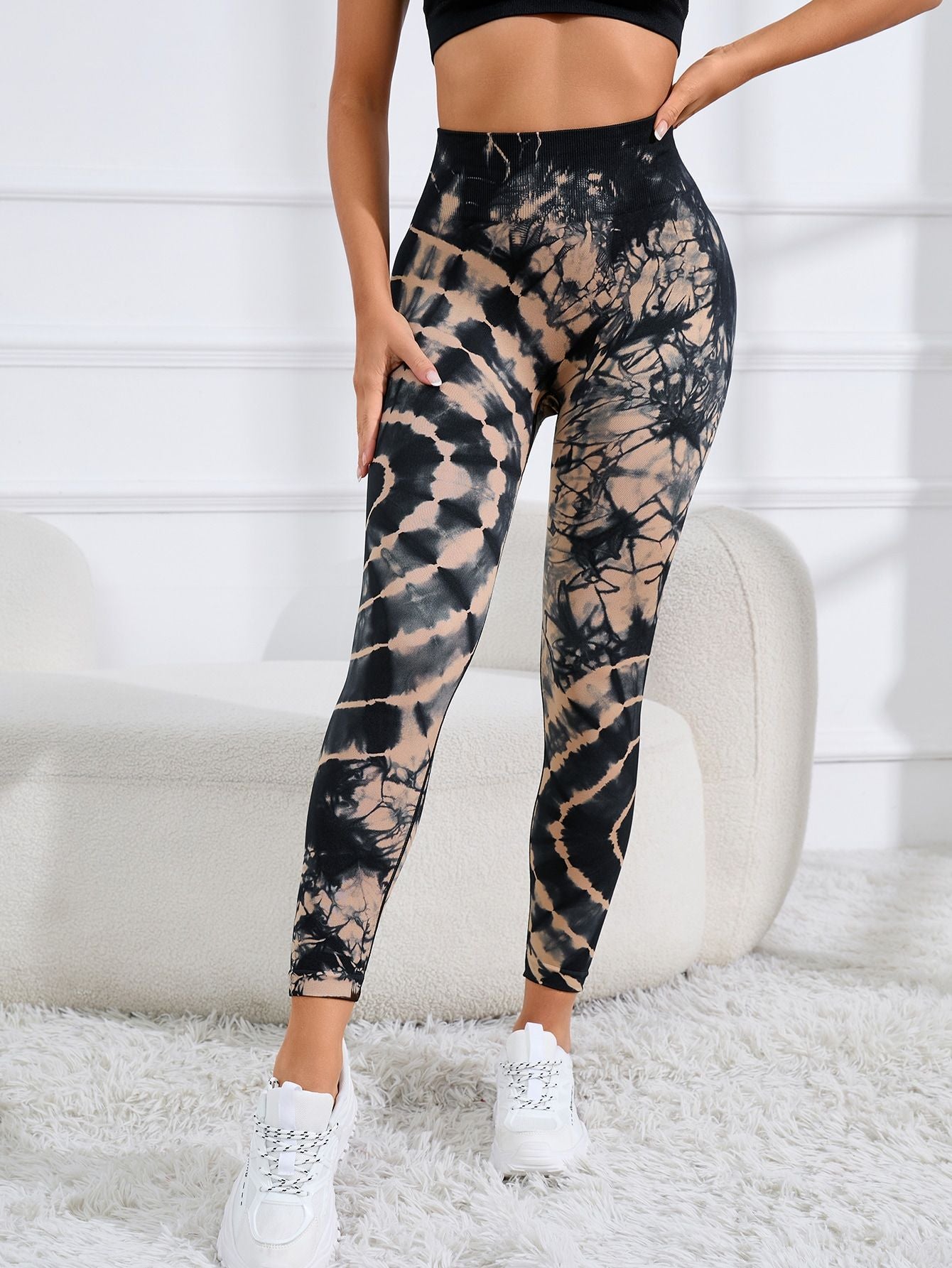 Women Print  Seamless Pants Leopard High Waist Leggings Thin Fitness Pant Push Up Legging Sports Pants Gym Workout Tights