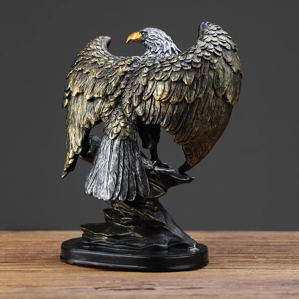 Eagle Statue Resin Ornament, Home Decor Office Decor Statue, Symbol of Wealth Freedom Power, Birthday Holiday Gift