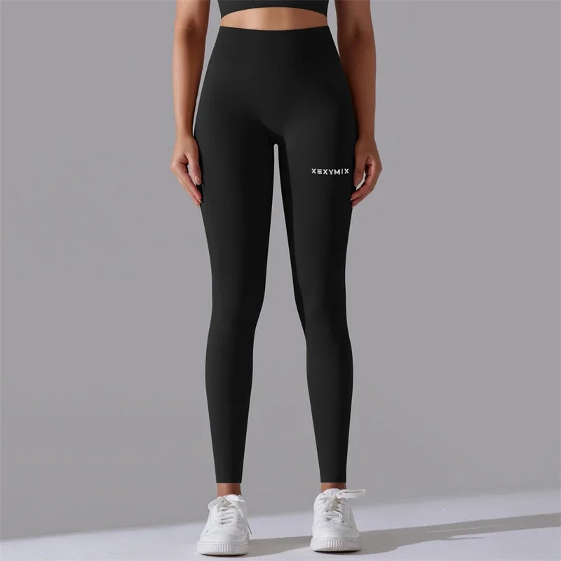 Fitness Female Full Length Leggings Black Running Pants Comfortable And Formfitting Yoga Pant