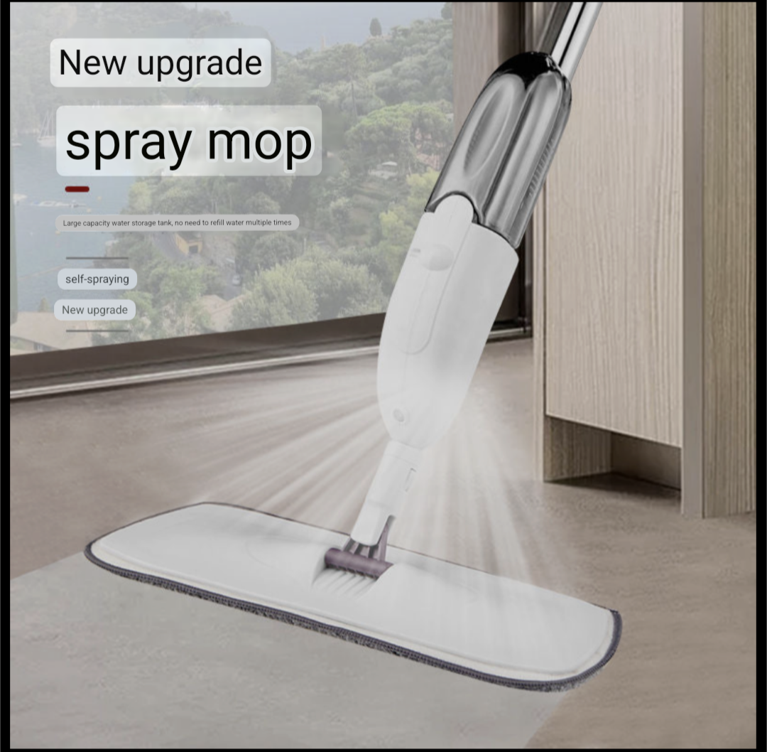 Water spray mop with 3 pieces of clothes